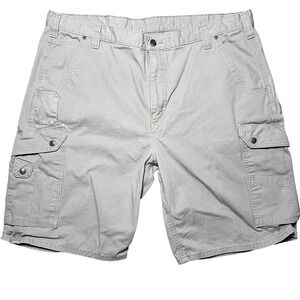 Carhartt Relaxed Fit Men 42 Khaki Cargo Cotton 8357 DES Shorts‎